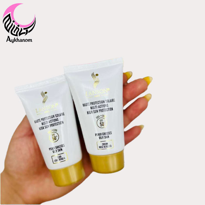 ضدآفتاب لانسون شماره 1/5-ضدآفتاب رنگی لانسون ضدچروک و ضد لک است.مراقبت بالای پوست در برابر آفتاب داراست.