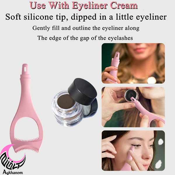 شابلون خط چشم و ریمل مدل ماهی - تصویر 3