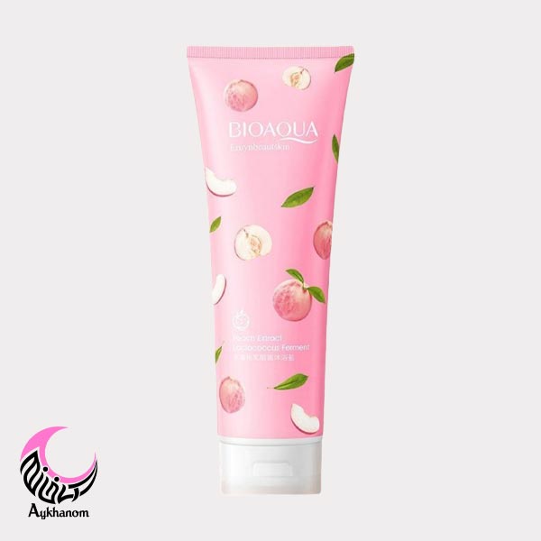 نمک بدن هلو بیواکوا 250 میل-رفع سیاهی بدن-رفع پوست مرغی بدن و باسن